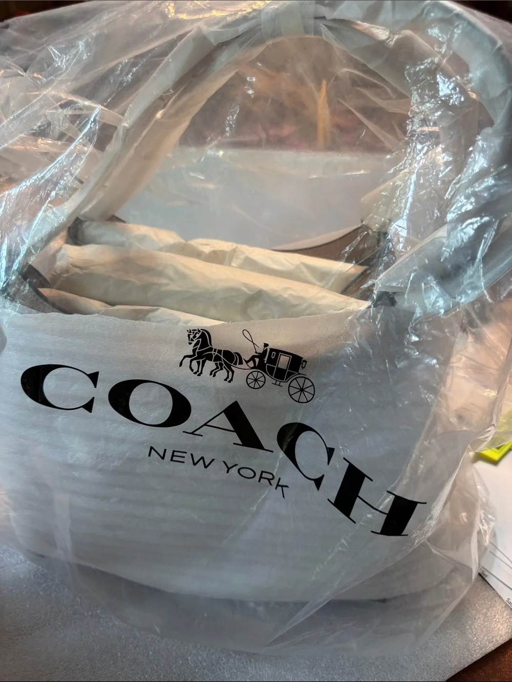 New with Tags Coach Kristy Taupe Leather Shoulder Bag